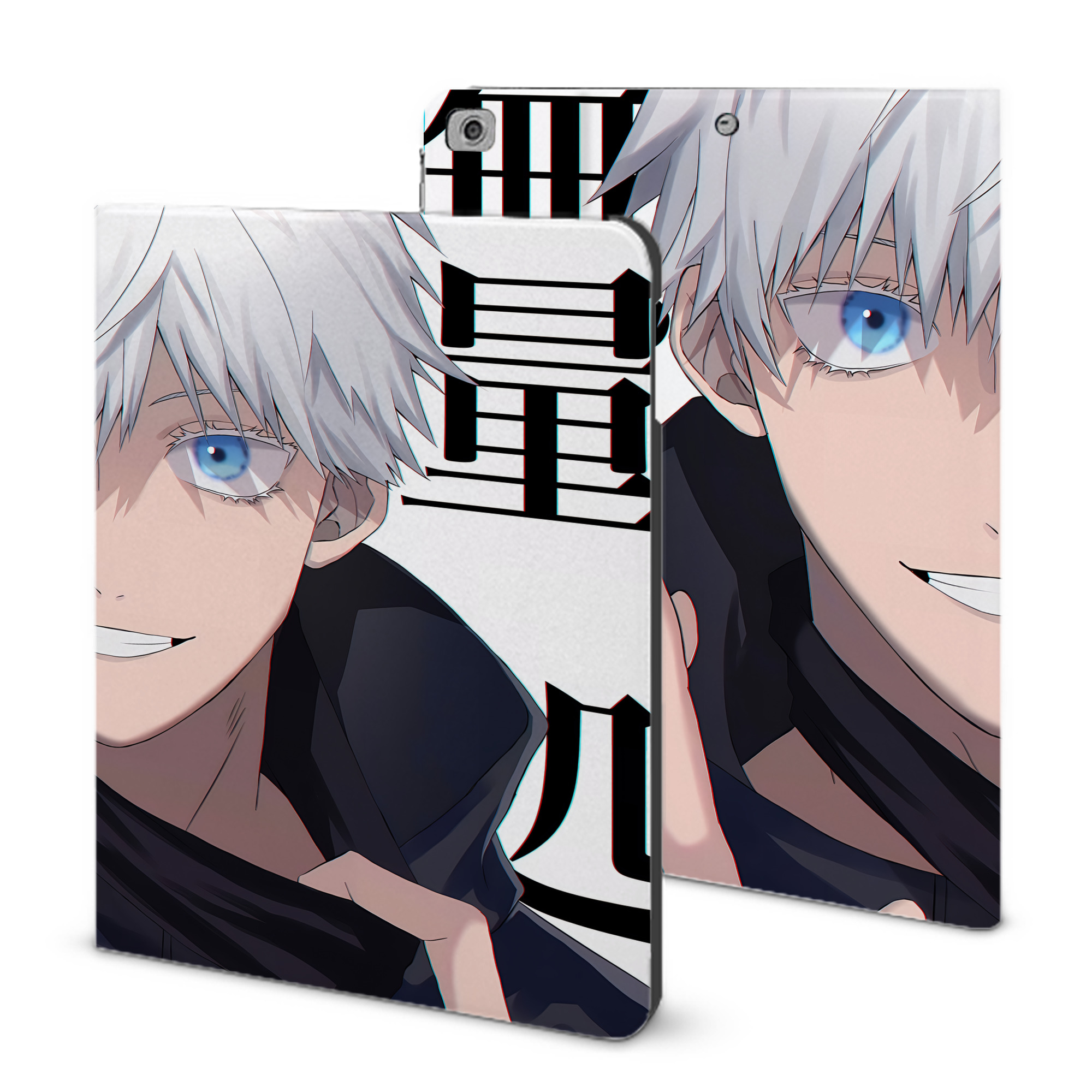 （画像用） 呪術廻戦 Jujutsu Kaisen IPad ケース ブック型 PUレザー TPU 耐衝撃 軽量 薄型 ペン収納なし 全面保護 IPad 各モデル対応